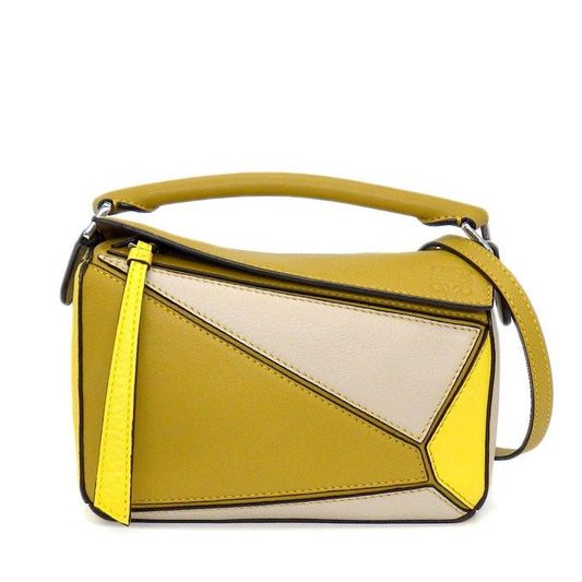 Loewe Shoulder Bag Mini Yellow Classiccalfskin Silver