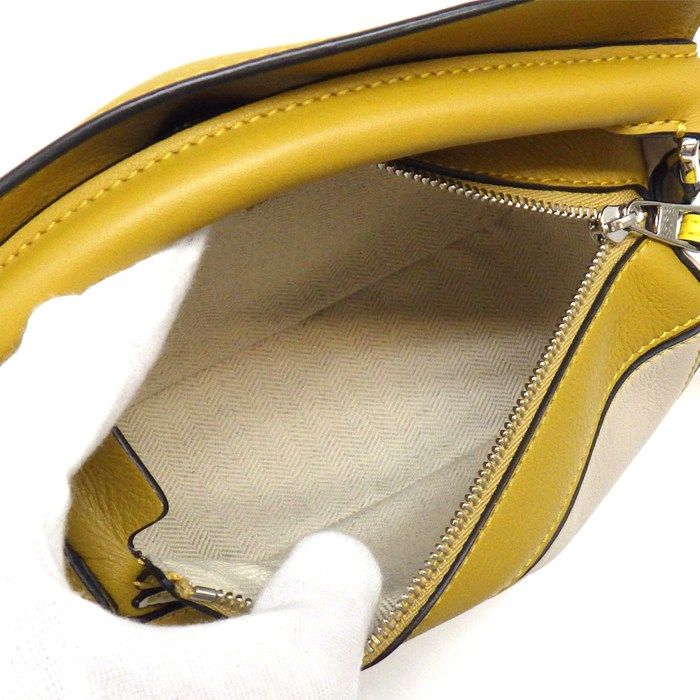Loewe Shoulder Bag Mini Yellow Classiccalfskin Silver — view 5