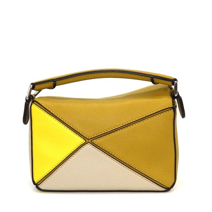 Loewe Shoulder Bag Mini Yellow Classiccalfskin Silver — view 2