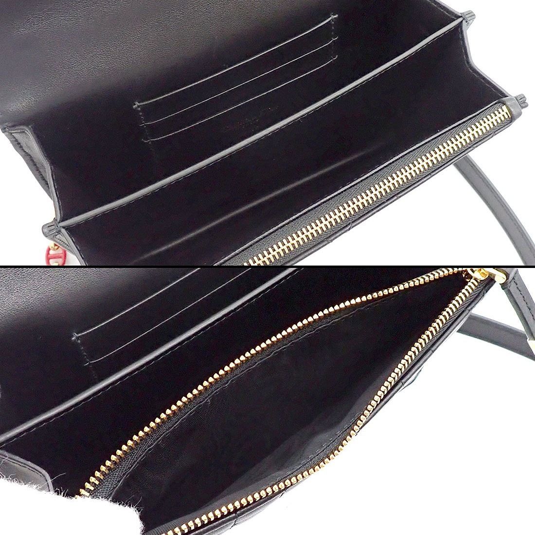 Dior Shoulder Bag Mistake Black Macro Cannage Lambskin Gold — view 5