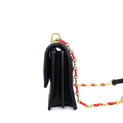 Dior Shoulder Bag Mistake Black Macro Cannage Lambskin Gold — view 3