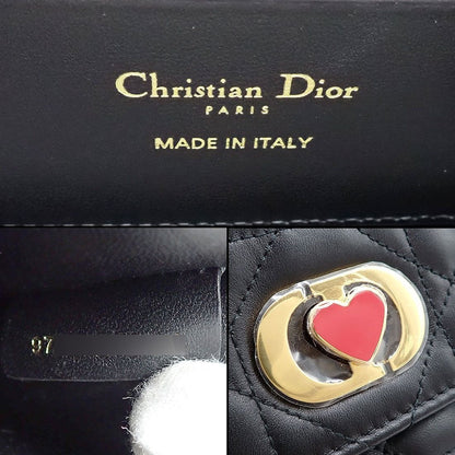 Dior Shoulder Bag Mistake Black Macro Cannage Lambskin Gold — view 6