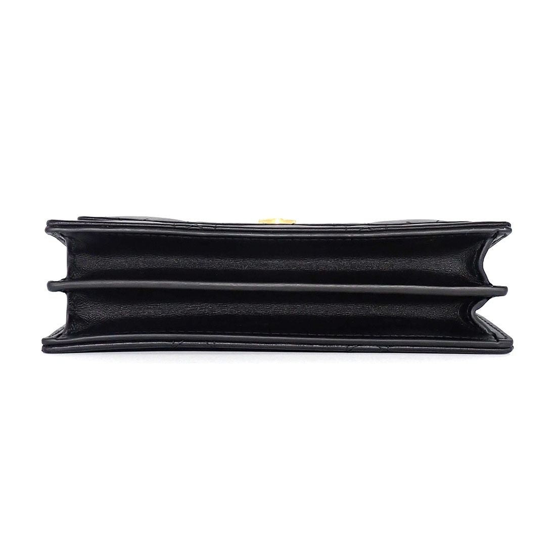 Dior Shoulder Bag Mistake Black Macro Cannage Lambskin Gold — view 4