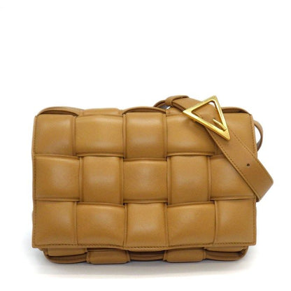 Bottega Veneta Shoulder Bag Padded Cassette Classic Camel Lambskin