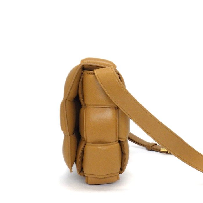 Bottega Veneta Shoulder Bag Padded Cassette Classic Camel Lambskin — view 3