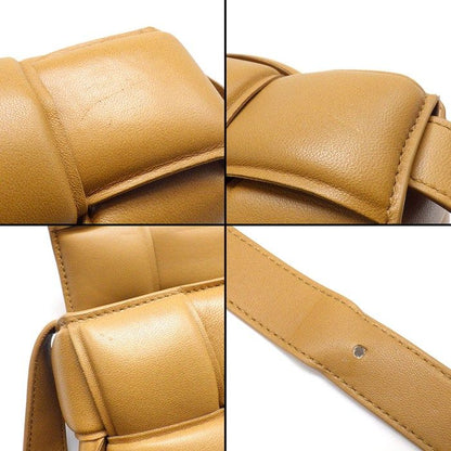 Bottega Veneta Shoulder Bag Padded Cassette Classic Camel Lambskin — view 8
