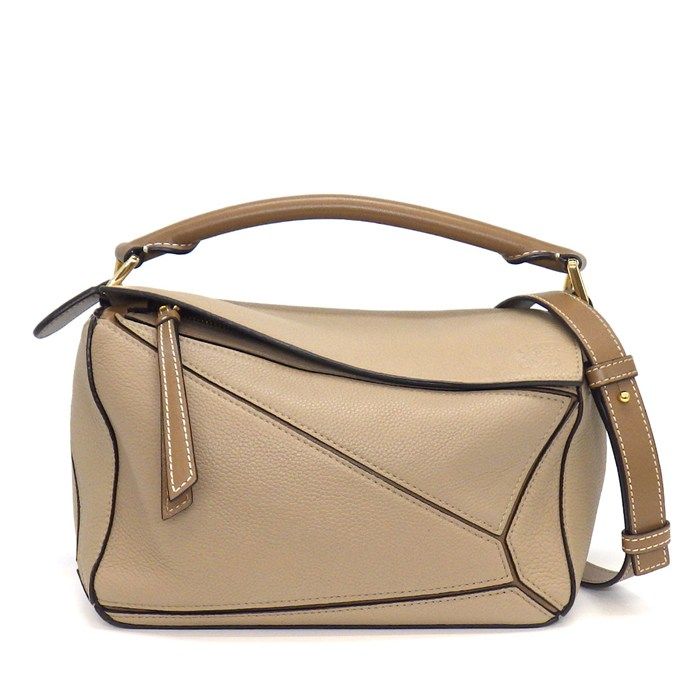 Loewe Shoulder Bag Small Soft Grain Calf Gold