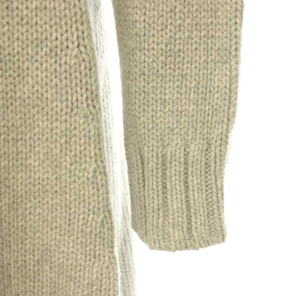 Celine Cashmere Silk Belted Cardigan Knit Long Sleeve M Light Gray HS — view 5