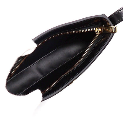 Celine Shoulder Bag Black Calfskin Gold — view 5