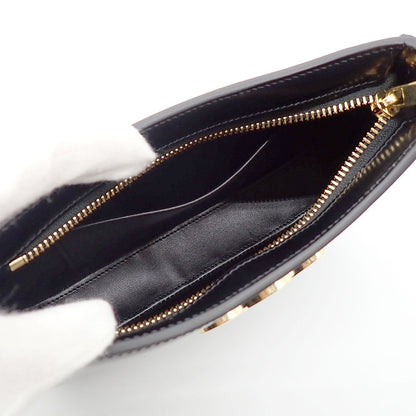 Celine Shoulder Bag Black Calfskin Gold — view 6