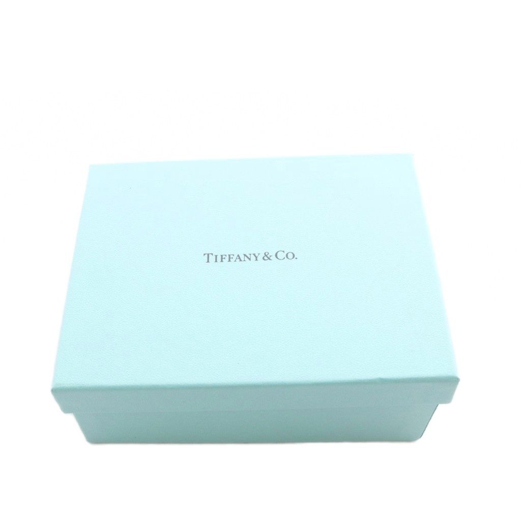 Tiffany & Co Vertical Folded Card Case Business Holder Leather Blue White — view 8