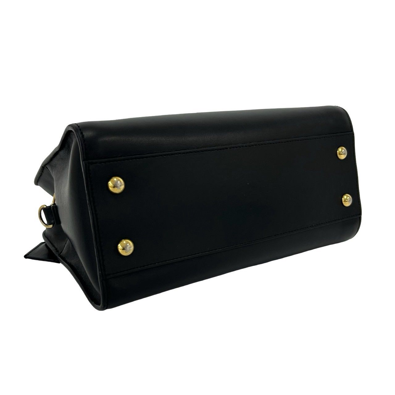 Saint Laurent Paris Baby Cabas YSL Logo Leather 2-Way Shoulder Bag Black — view 7