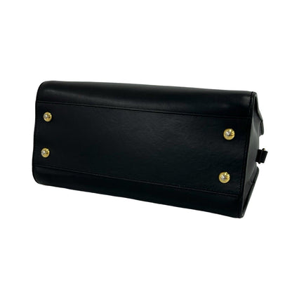 Saint Laurent Paris Baby Cabas YSL Logo Leather 2-Way Shoulder Bag Black — view 8
