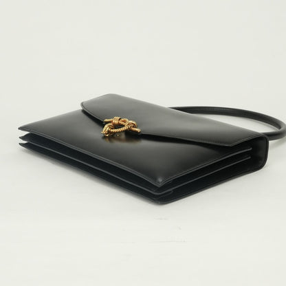 Hermes Tote Box Calf Noir Black Gold Handbag — view 5