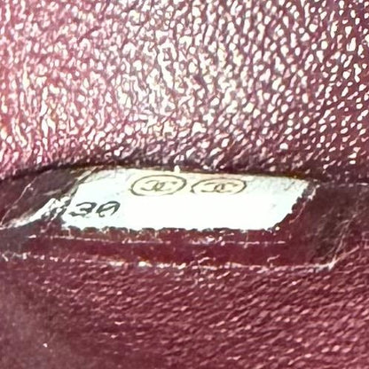 Chanel Shoulder Bag Quilted 25 Double Chain CC Logo Flap Crossbody Caviar — view 6
