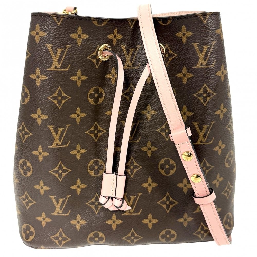 Louis Vuitton Shoulder Bag Neonoye Crossbody Brown Pink Monogram Canvas Venus