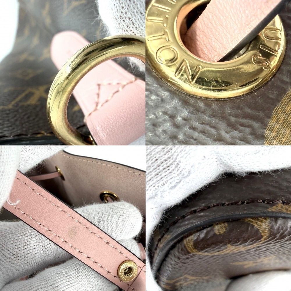 Louis Vuitton Shoulder Bag Neonoye Crossbody Brown Pink Monogram Canvas Venus — view 6