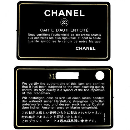 Chanel Shoulder Bag Quilted 25 Double Chain CC Logo Flap Crossbody Caviar — view 8