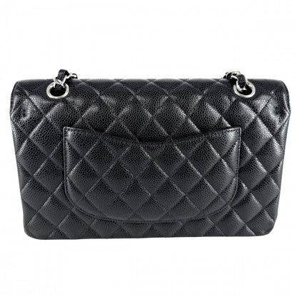 Chanel Shoulder Bag Quilted 25 Double Chain CC Logo Flap Crossbody Caviar — view 2