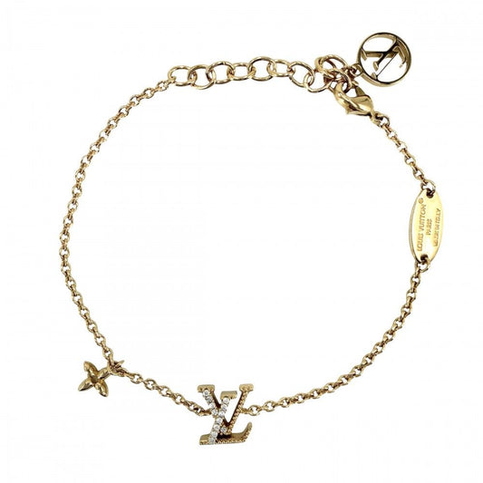 Louis Vuitton Bracelet Monogram Flower LV Iconic with Adja Star Rhinestone Gold