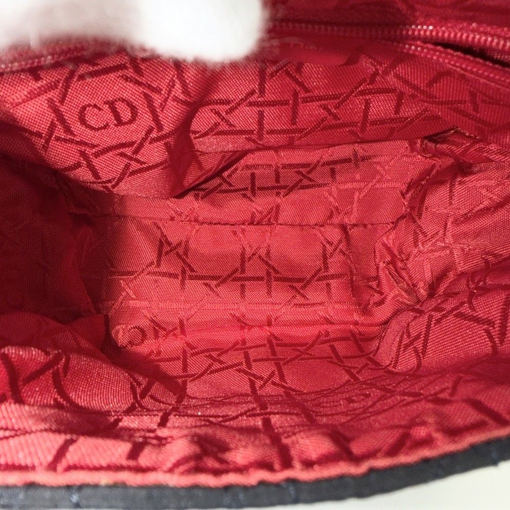 Dior Shoulder Bag Cannage Crossbody Nylon Dark Navy Gold — view 4