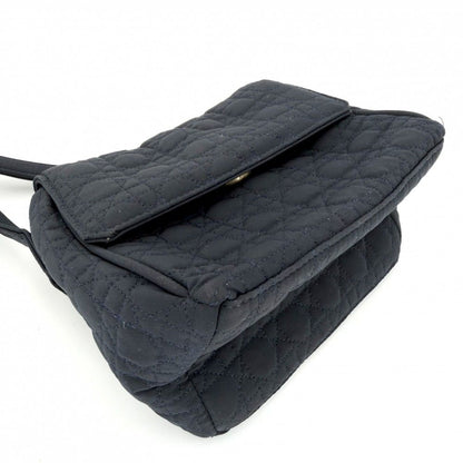 Dior Shoulder Bag Cannage Crossbody Nylon Dark Navy Gold — view 3