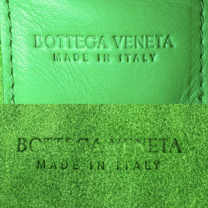 Bottega Veneta Tote Intrecht Handbag Shoulder Holder Leather Green Silver — view 5