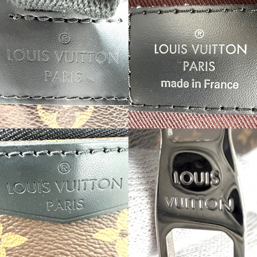 Louis Vuitton Backpack Josh NV Monogram Macassar Brown Black Silver — view 5