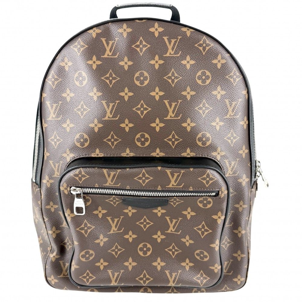 Louis Vuitton Backpack Josh NV Monogram Macassar Brown Black Silver