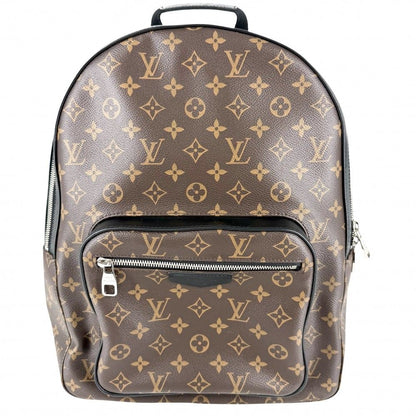 Louis Vuitton Backpack Josh NV Monogram Macassar Brown Black Silver