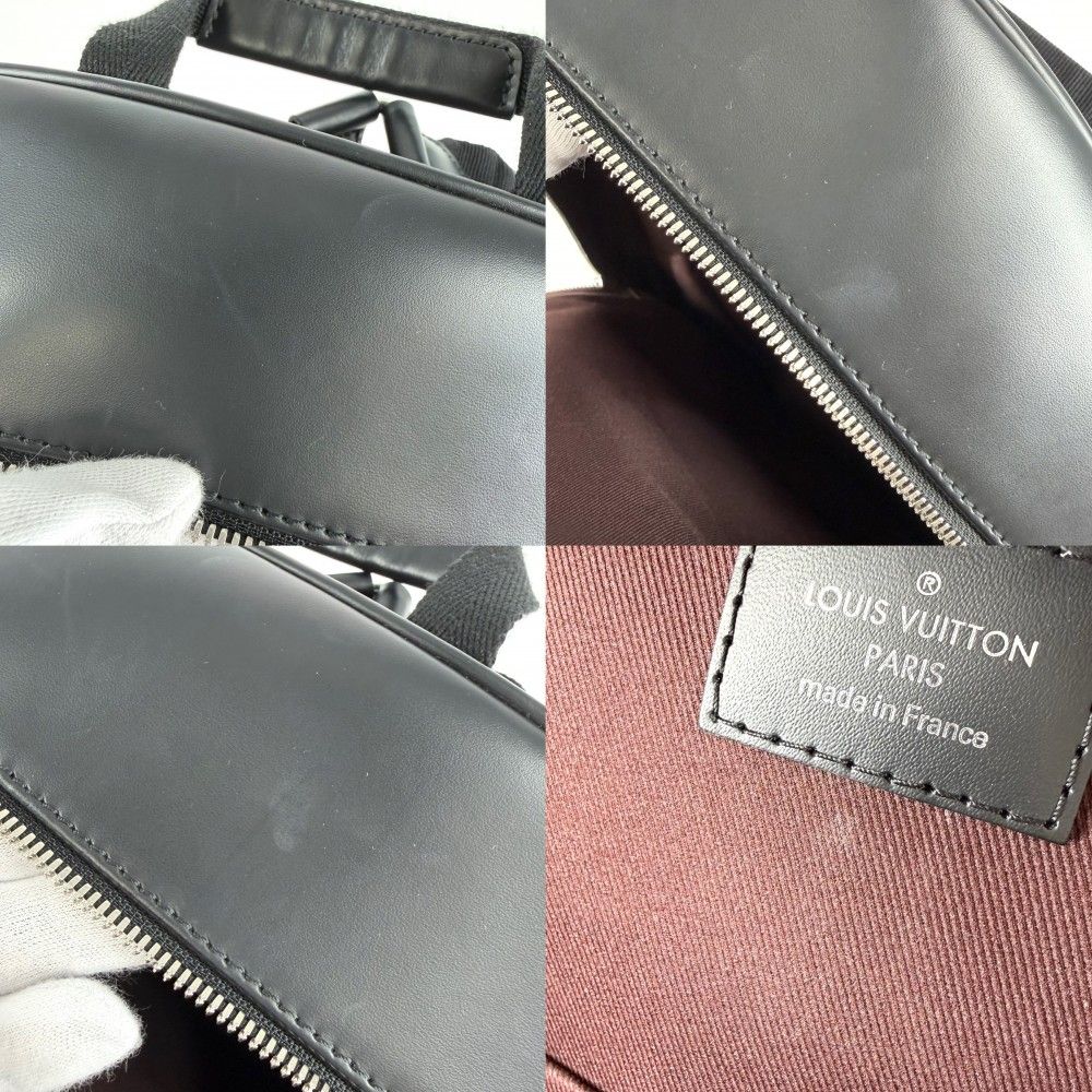 Louis Vuitton Backpack Josh NV Monogram Macassar Brown Black Silver — view 6