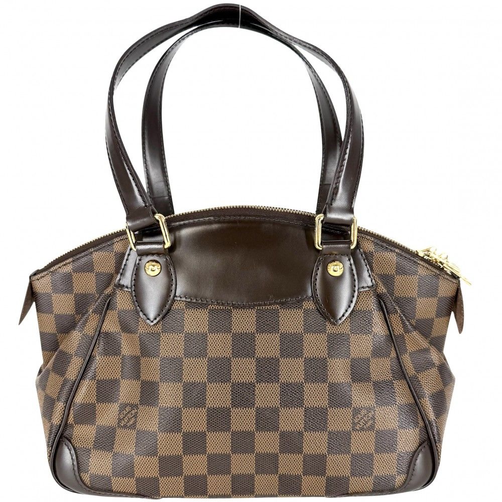 Louis Vuitton Handbag Verona PM Damier Canvas Brown Gold — view 2