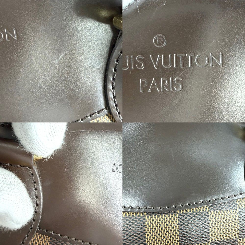Louis Vuitton Handbag Verona PM Damier Canvas Brown Gold — view 8