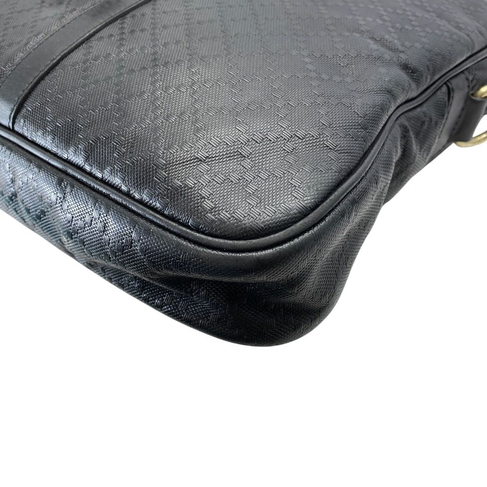 Gucci Diamante Business Briefcase Leather Black Lightweight Capacity Crossbody — view 3