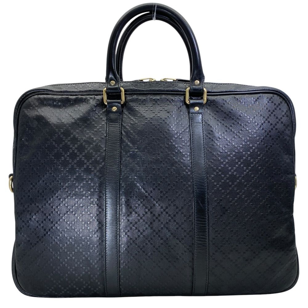 Gucci Diamante Business Briefcase Leather Black Lightweight Capacity Crossbody — view 2