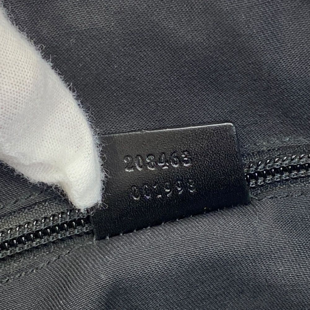 Gucci Diamante Business Briefcase Leather Black Lightweight Capacity Crossbody — view 6