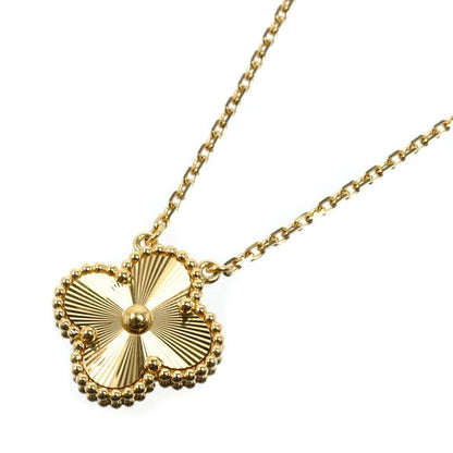 Van Cleef & Arpels 18K Yellow Gold Vintage Alhambra Necklace 37