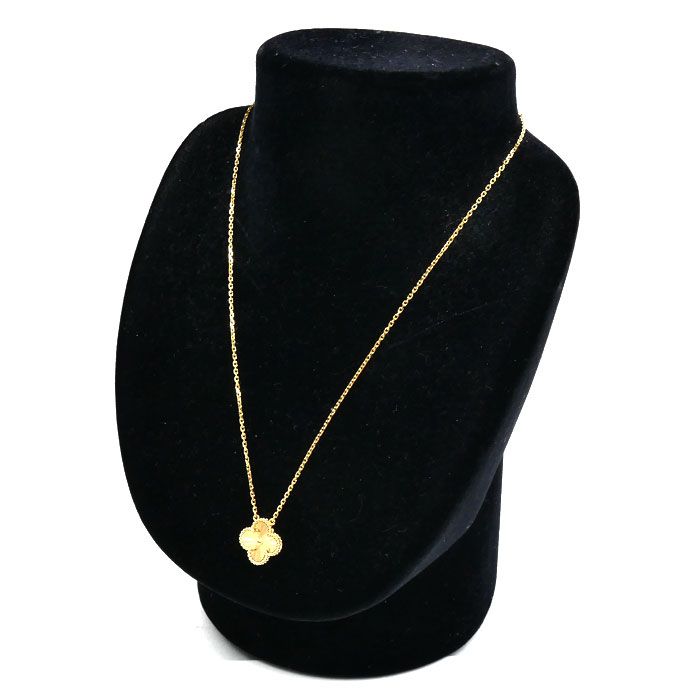 Van Cleef & Arpels 18K Yellow Gold Vintage Alhambra Necklace 37 — view 6
