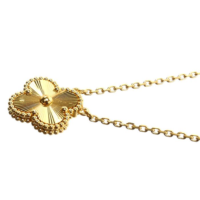 Van Cleef & Arpels 18K Yellow Gold Vintage Alhambra Necklace 37 — view 2