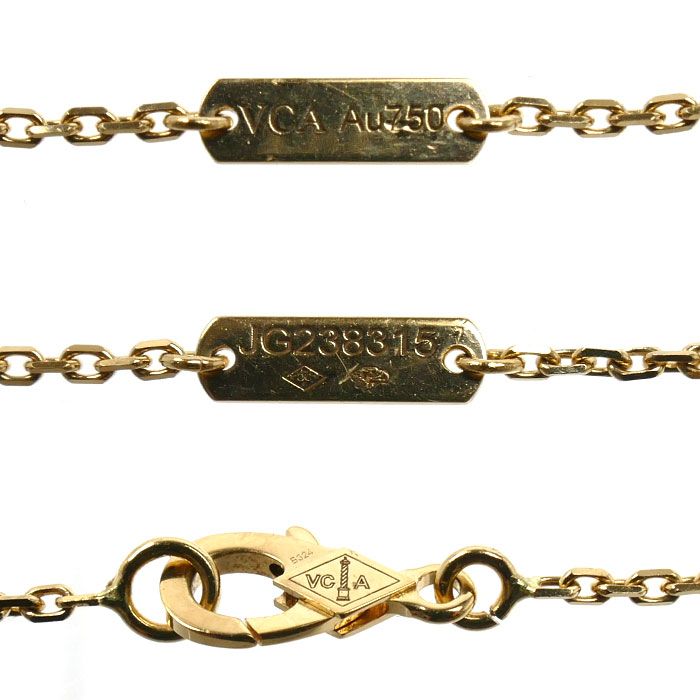 Van Cleef & Arpels 18K Yellow Gold Vintage Alhambra Necklace 37 — view 5