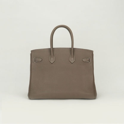Hermes Birkin 35 Tote Togo Etoupe Gray Silver — view 2
