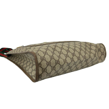 Gucci Vintage Sherry Line GG Logo Leather Tote Brown — view 7
