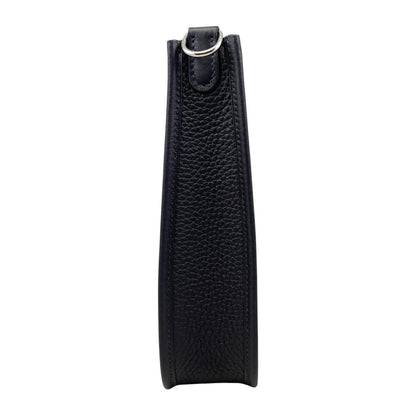 Hermes Shoulder Bag Evelyne TPM Taurillon Clemence Navy Silver — view 3