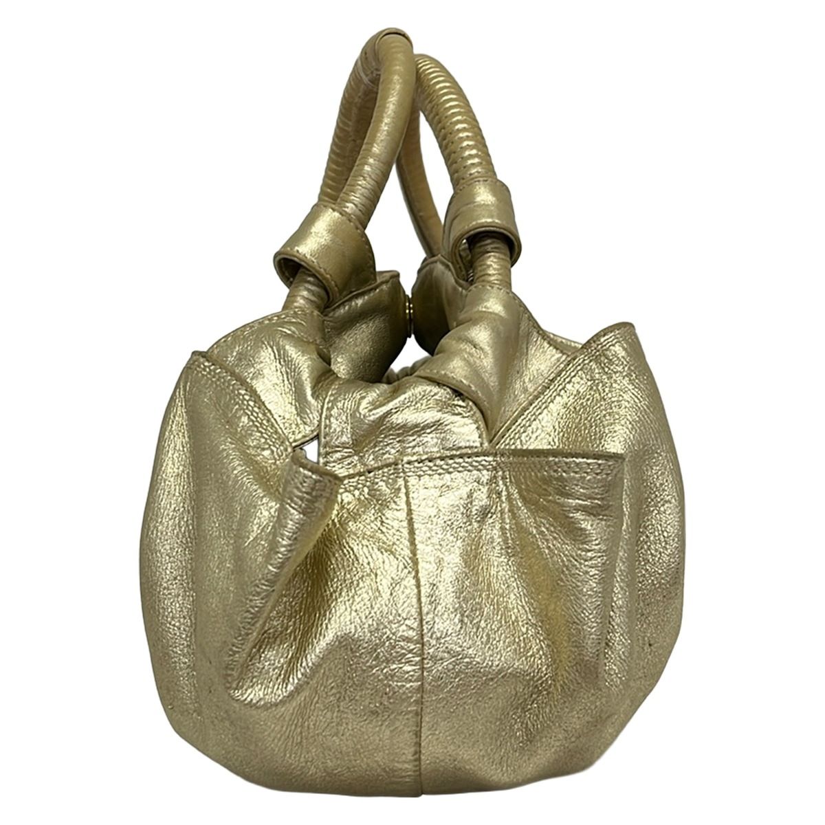 Loewe Handbag Nappa Aire Gold Leather — view 4