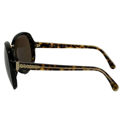 Chanel Sunglasses Dark Brown Light Gold Bezel Eyewear — view 2
