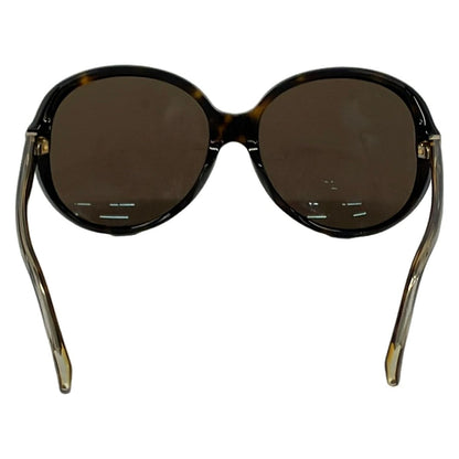 Chanel Sunglasses Dark Brown Light Gold Bezel Eyewear — view 3