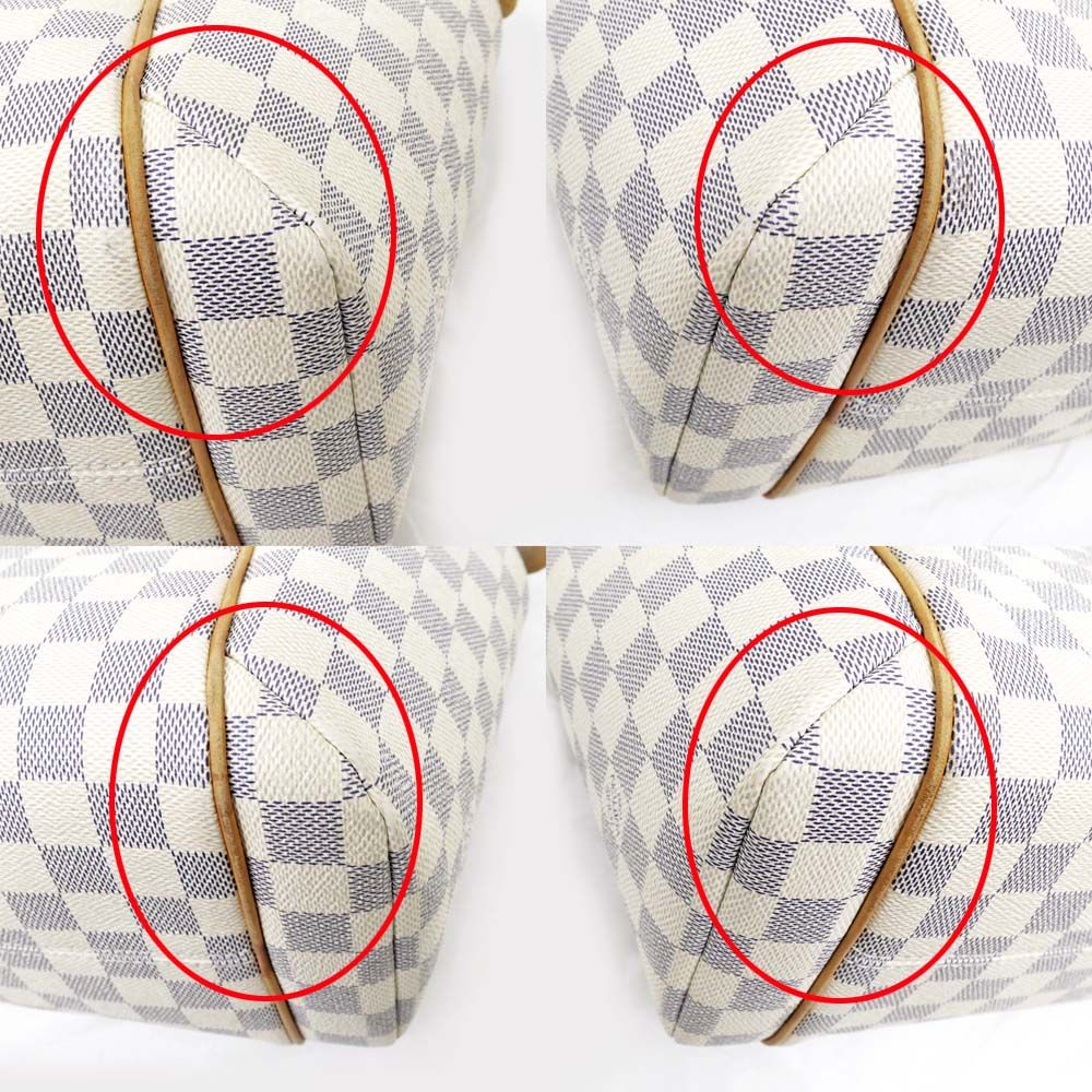 Louis Vuitton Totally PM Damier Azur Tote Shoulder Bag White — view 5