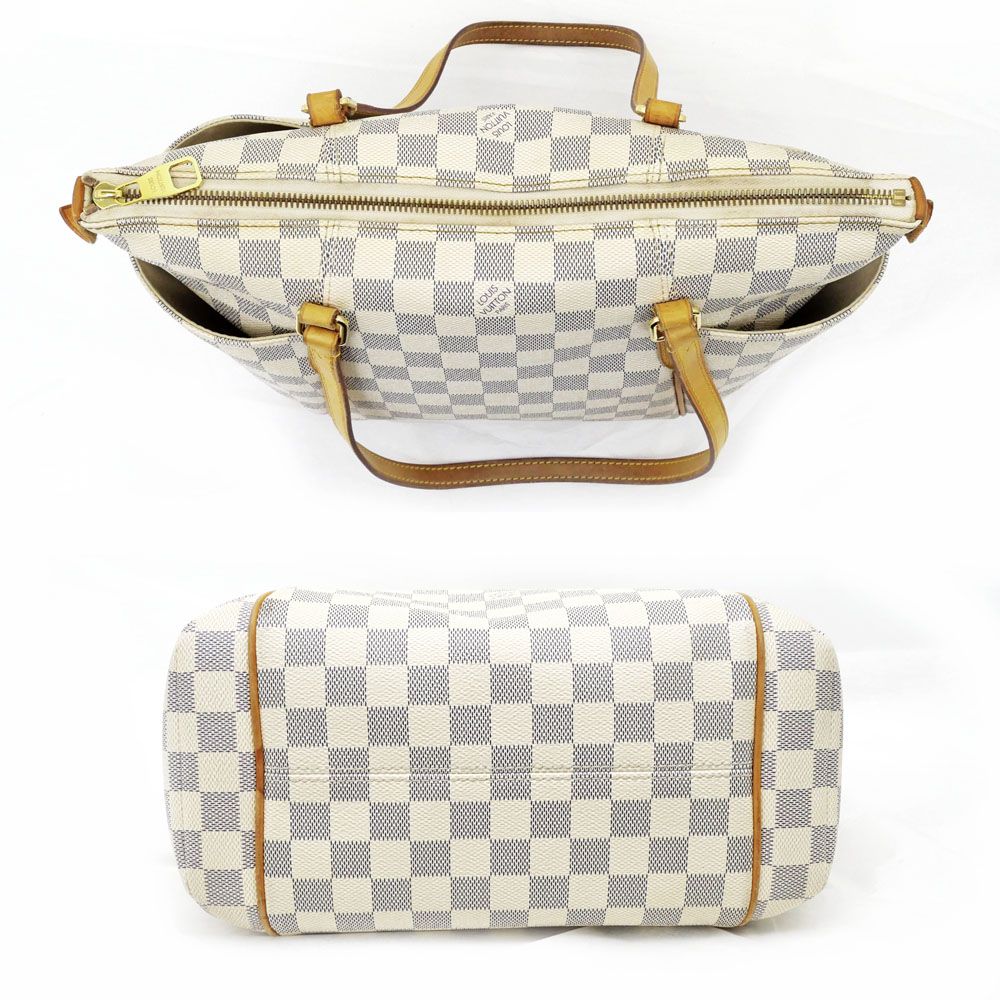Louis Vuitton Totally PM Damier Azur Tote Shoulder Bag White — view 4