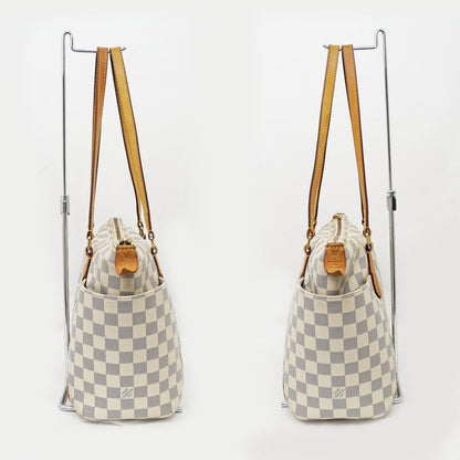 Louis Vuitton Totally PM Damier Azur Tote Shoulder Bag White — view 3