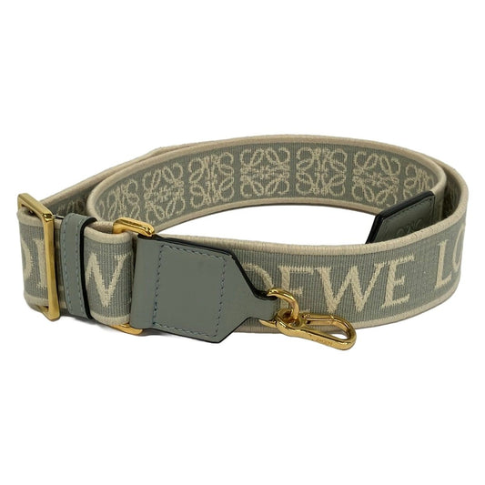 Loewe Shoulder Strap Blue Gray Leather